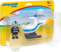 *** PLAYMOBIL - HELICOPTERE DE POLICE 1.2.3 #9383